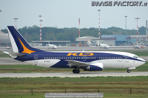 2007-08-22 Malpensa 133 EI-DJK Boeing 737 Kaliningradavia
